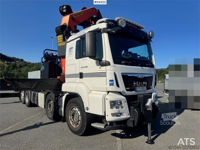 Kranbil MAN TGS 35.480 8x2 Truck with 65 tm Palfinger Crane, J