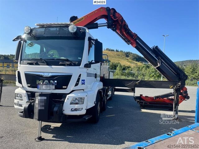 Kranbil MAN TGS 35.480 8x2 Truck with 65 tm Palfinger Crane, J