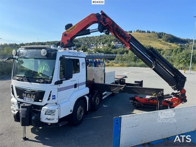 Kranbil MAN TGS 35.480 8x2 Truck with 65 tm Palfinger Crane, J