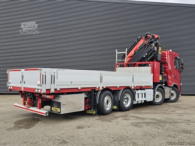 Plataforma de carga Volvo FH 540 8x2/6 / PALFINGER 65 t/m CRANE + JIB