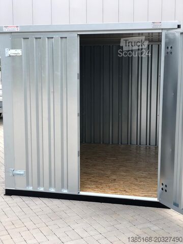 Jūrų konteineris Elipo Schnellbaucontainer Baucontainer Lagercontainer 2m x 2m mit Doppeltür NEU