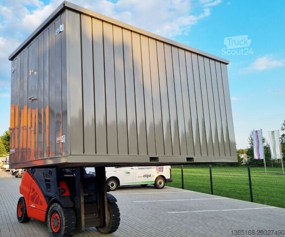 Jūrų konteineris Elipo Schnellbaucontainer Baucontainer Lagercontainer 2m x 2m mit Doppeltür NEU