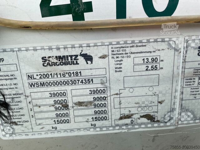 Presenninger, der kan skubbes Schmitz SCS 24/L - 13.62 E B (S01) Kooiaap / SAF Axle /...