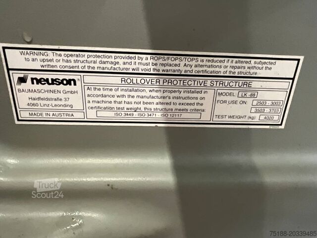 Interieur Neuson 2503 / 3003 / 3503 / 3703