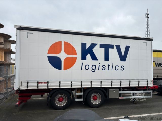 Remorque ouverte avec bâche WECON Tandem Anhänger Plane APZ 218