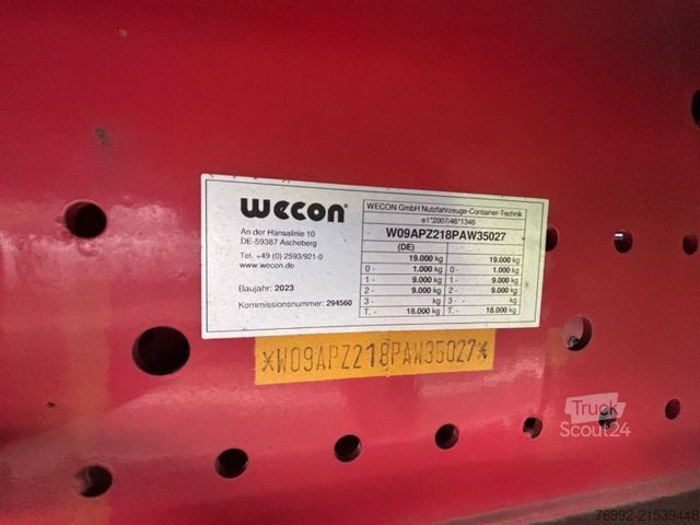 Remorque ouverte avec bâche WECON Tandem Anhänger Plane APZ 218