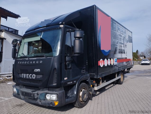 Autocamion cu caroserie tip cutie Iveco ML 75E18 EUROCARGO Koffer Ladebordwand