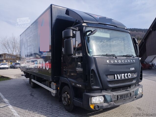 Autocamion cu caroserie tip cutie Iveco ML 75E18 EUROCARGO Koffer Ladebordwand