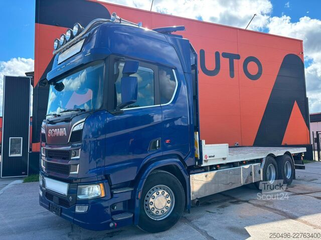 Važiuoklės kabina Scania R 650 6x4 RETARDER / PLATFORM L=6851 mm