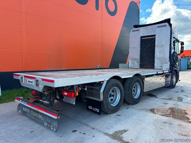 Važiuoklės kabina Scania R 650 6x4 RETARDER / PLATFORM L=6851 mm