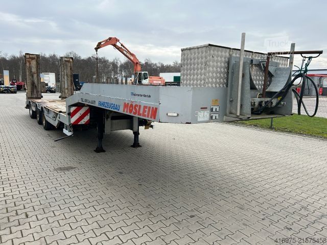 Low loader semitrailer MÖSLEIN STR 3 Schwebheim 3-Achs Satteltieflader Radmulde