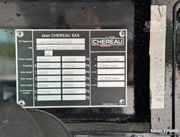 Semi-remorque frigorifique CHEREAU N/A CSD3 THERMO KING A-360 DHOLLANDIA 270 CM HOO