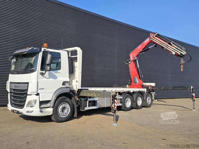 Loading platform DAF CF 530 8x4 / RETARDER / FASSI F545 CRANE / KRAN...
