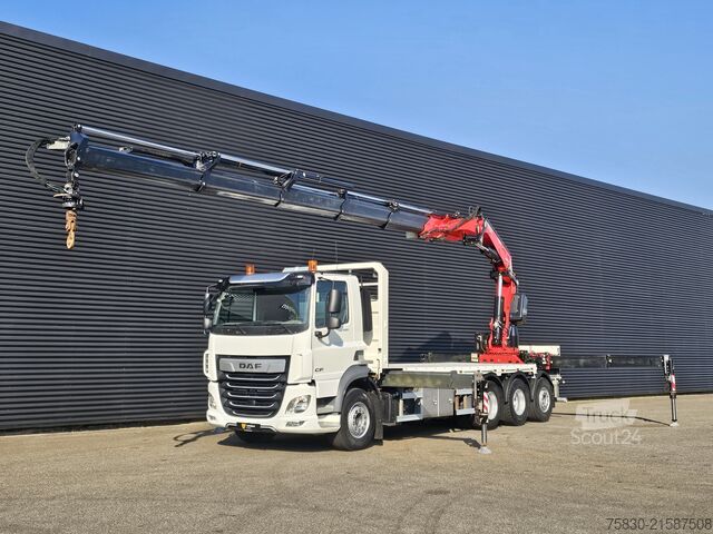 Loading platform DAF CF 530 8x4 / RETARDER / FASSI F545 CRANE / KRAN...