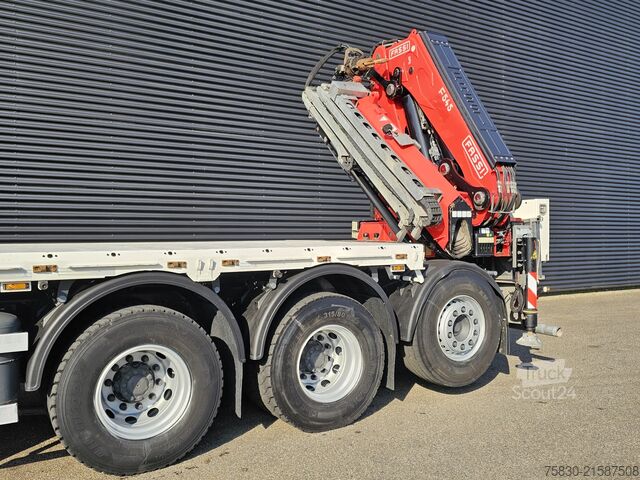 Loading platform DAF CF 530 8x4 / RETARDER / FASSI F545 CRANE / KRAN...