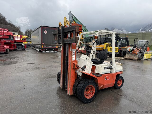 Front loader forklift Datsun A20U Triplex Freihub Zwillingsrei