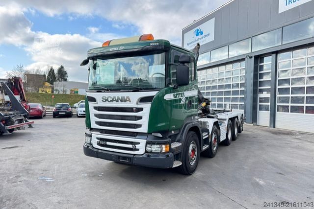 Roll-off tipper truck SCANIA R620 V8 10x4 Hiab 26T