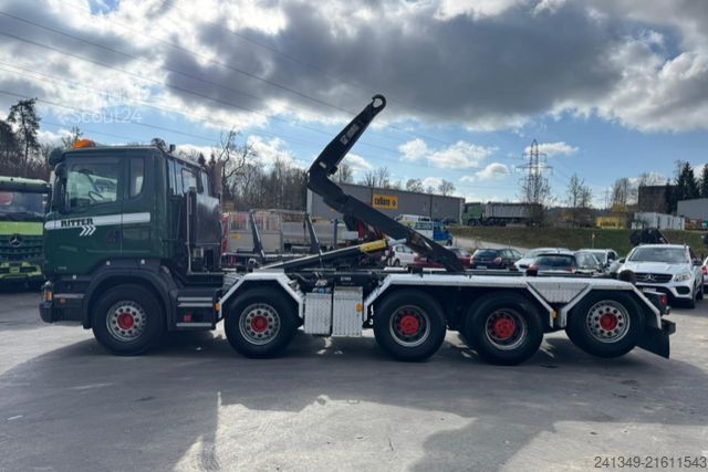 Roll-off tipper truck SCANIA R620 V8 10x4 Hiab 26T