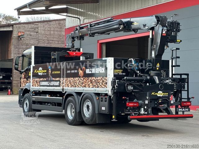 Вантажівка з відкритою платформою MAN TGS 26.470 6x2 HIAB L-HiPro 177K-2 Retarder ADR