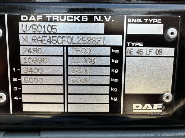 Biltransport varebil DAF LF45 .180 / NL TRUCK / EURO 3 / HANDGESCHAKELD ...
