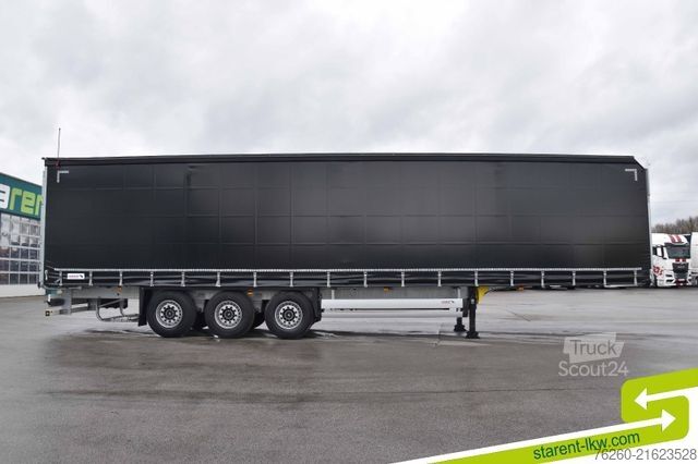 Open semitrailer with tarp SCHMITZ CARGOBULL Hubdach Liftachse XL u. Getränkezertifikat MIETE