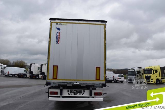 Open semitrailer with tarp SCHMITZ CARGOBULL Hubdach Liftachse XL u. Getränkezertifikat MIETE