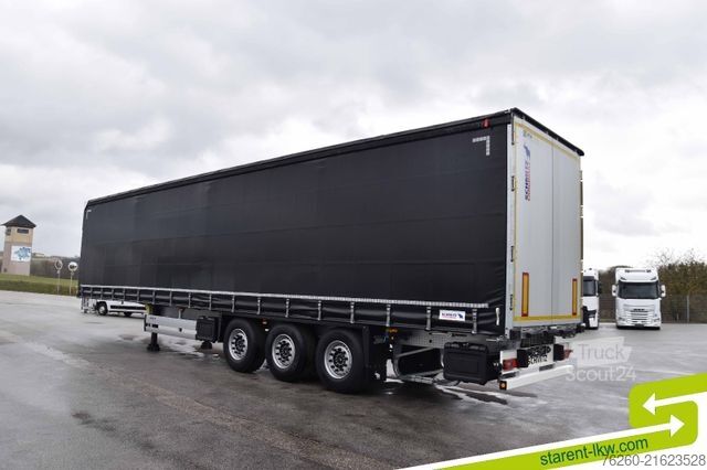 Open semitrailer with tarp SCHMITZ CARGOBULL Hubdach Liftachse XL u. Getränkezertifikat MIETE