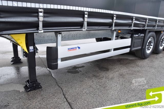 Open semitrailer with tarp SCHMITZ CARGOBULL Hubdach Liftachse XL u. Getränkezertifikat MIETE