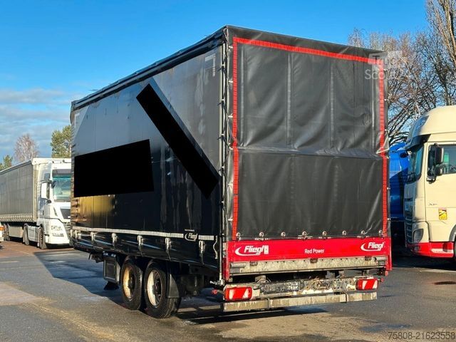 Open trailer with tarp FLIEGL TPS 135 Abgelastet auf 10t. Plane