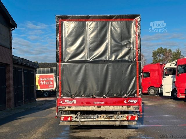 Open trailer with tarp FLIEGL TPS 135 Abgelastet auf 10t. Plane