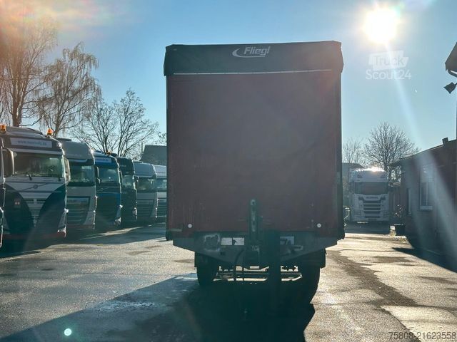 Open trailer with tarp FLIEGL TPS 135 Abgelastet auf 10t. Plane