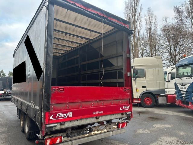 Open trailer with tarp FLIEGL TPS 135 Abgelastet auf 10t. Plane