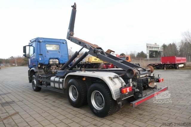 Kroklastbil MERCEDES-BENZ Arocs 2645 K 6x4 Abrollkipper Meiller deutsch to