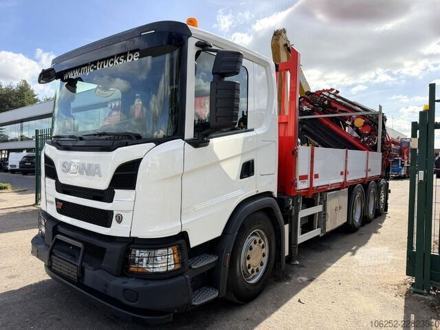 Læsseplatform Scania G410 8x4 PRITSCHE + KRAN 34m! EFFER 685/6S-JIB ...