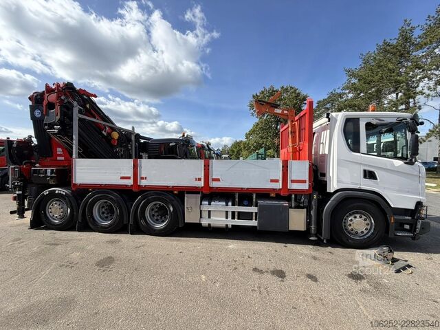 Læsseplatform Scania G410 8x4 PRITSCHE + KRAN 34m! EFFER 685/6S-JIB ...