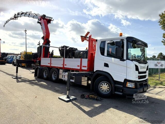 Kranbil Scania G410 8x4 MONTAGEKRAN 34m! EFFER 685/6S-JIB 6S +...