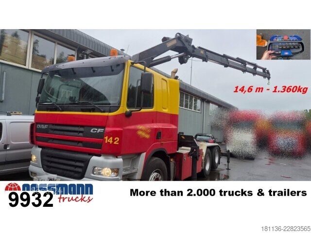 Standardni vlačilec DAF DAF 85 CF 6x2 HMF Kran 2823 K5 Funk Seilwinde