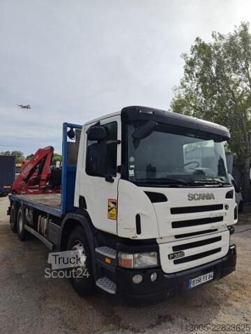 Ciężarówka z płaską platformą Scania P 380