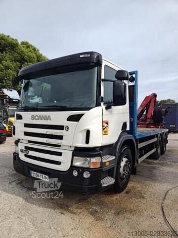 Ciężarówka z płaską platformą Scania P 380