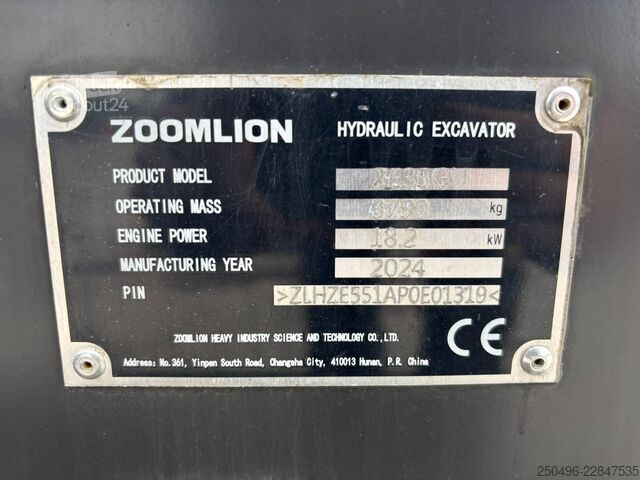Midi bager Zoomlion ZE35GU NEW / TILT