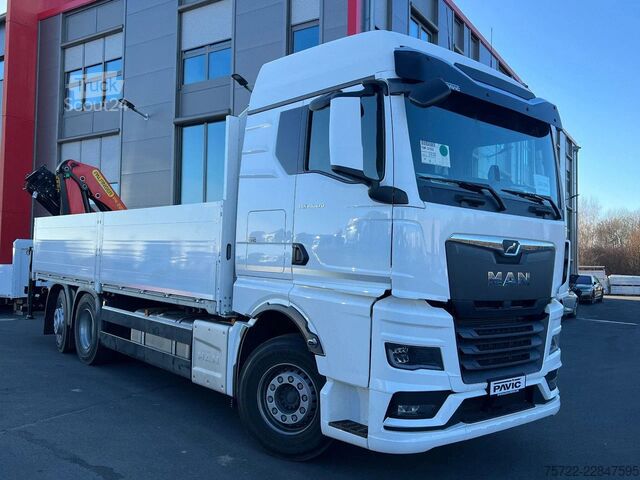 Nakladalna ploščad MAN TGX 26.480 6x2-4 LL Baustoff-Pritsche FASSI / P...