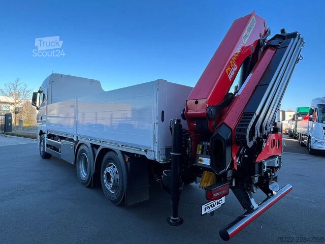 Nakladalna ploščad MAN TGX 26.480 6x2-4 LL Baustoff-Pritsche FASSI / P...
