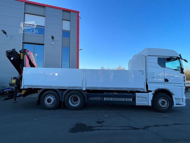 Nakladalna ploščad MAN TGX 26.480 6x2-4 LL Baustoff-Pritsche FASSI / P...