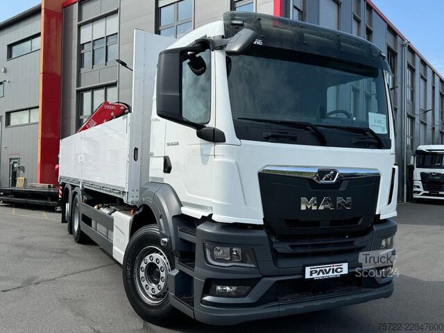 Nakladalna ploščad MAN TGS 26.480 6x2-4 Luft / Luft Baustoff-Pritsche ...