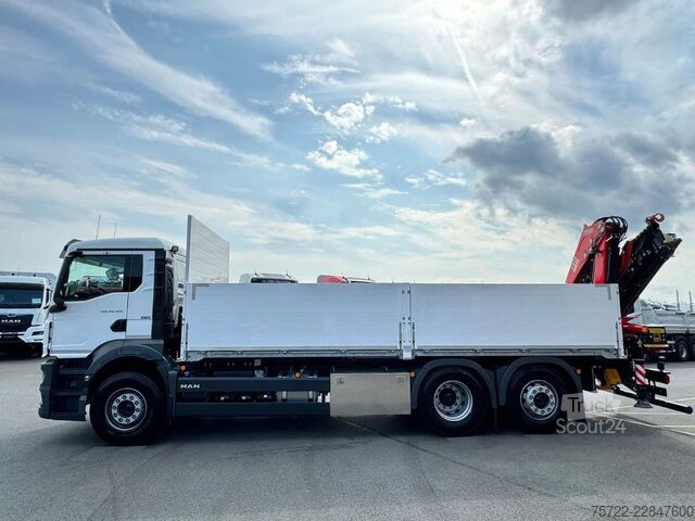 Nakladalna ploščad MAN TGS 26.480 6x2-4 Luft / Luft Baustoff-Pritsche ...