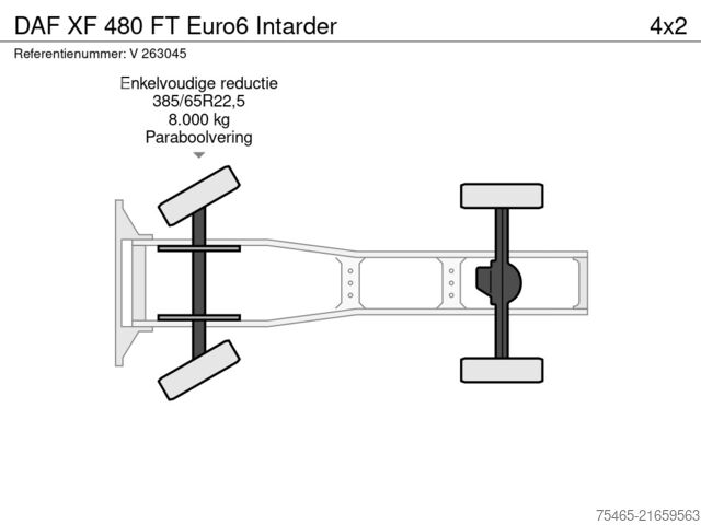 Standard-SZM DAF XF 480 FT Euro6 Intarder