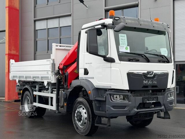 3 oldalú billenő MAN TGM 18.320 4x4 3-Seiten Krankipper PALFINGER