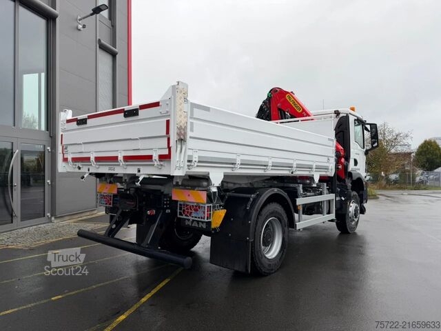 3 oldalú billenő MAN TGM 18.320 4x4 3-Seiten Krankipper PALFINGER