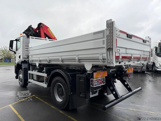 3 oldalú billenő MAN TGM 18.320 4x4 3-Seiten Krankipper PALFINGER