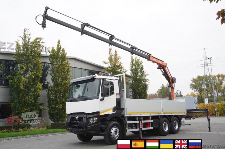 Бортовий із краном Renault C380 Comfort 6x4 / Atlas 172.3E crane